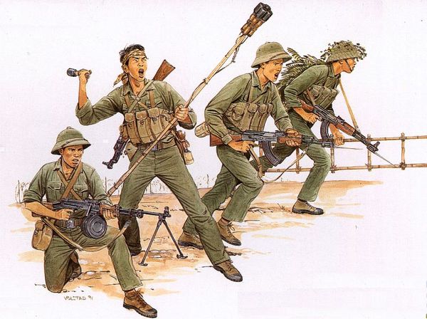 Dragon 1/35 Vietnam war series NVA Sapper Team