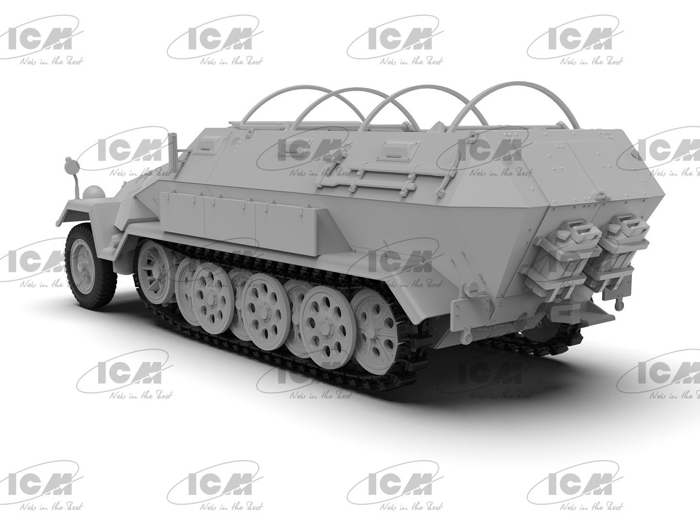 ICM 035634-1/35 WWII Occupation Allemande Char, 4 Figurines - FR ICM 035634-1/35 WWII Occupation Allemande Char, 4 Figurines - FR