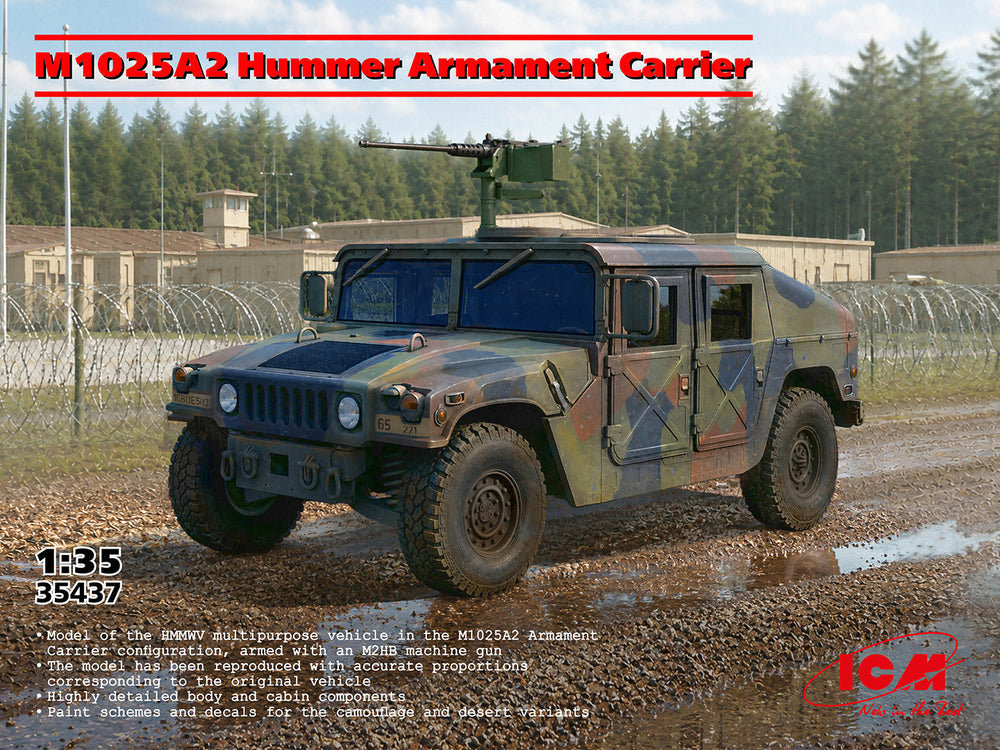 ICM 1/35 scale M1025A2 Humvee Armament Carrier