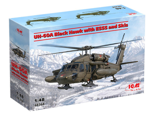 ICM 1/48 scale UH-60A Black Hawk with ESSS & Skis