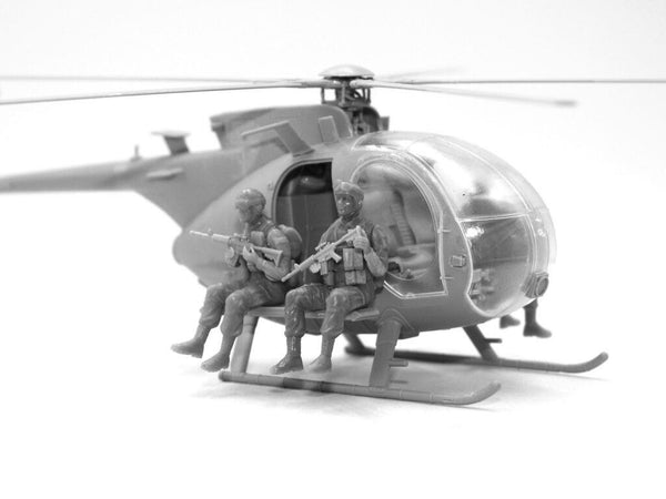 ICM 1/48 Scale Delta Force Assault Team with MH-6J Helicopter