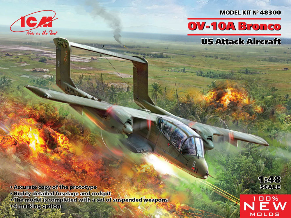 ICM 1/48 OV-10A Bronco, U.S. Attack Aircraft
