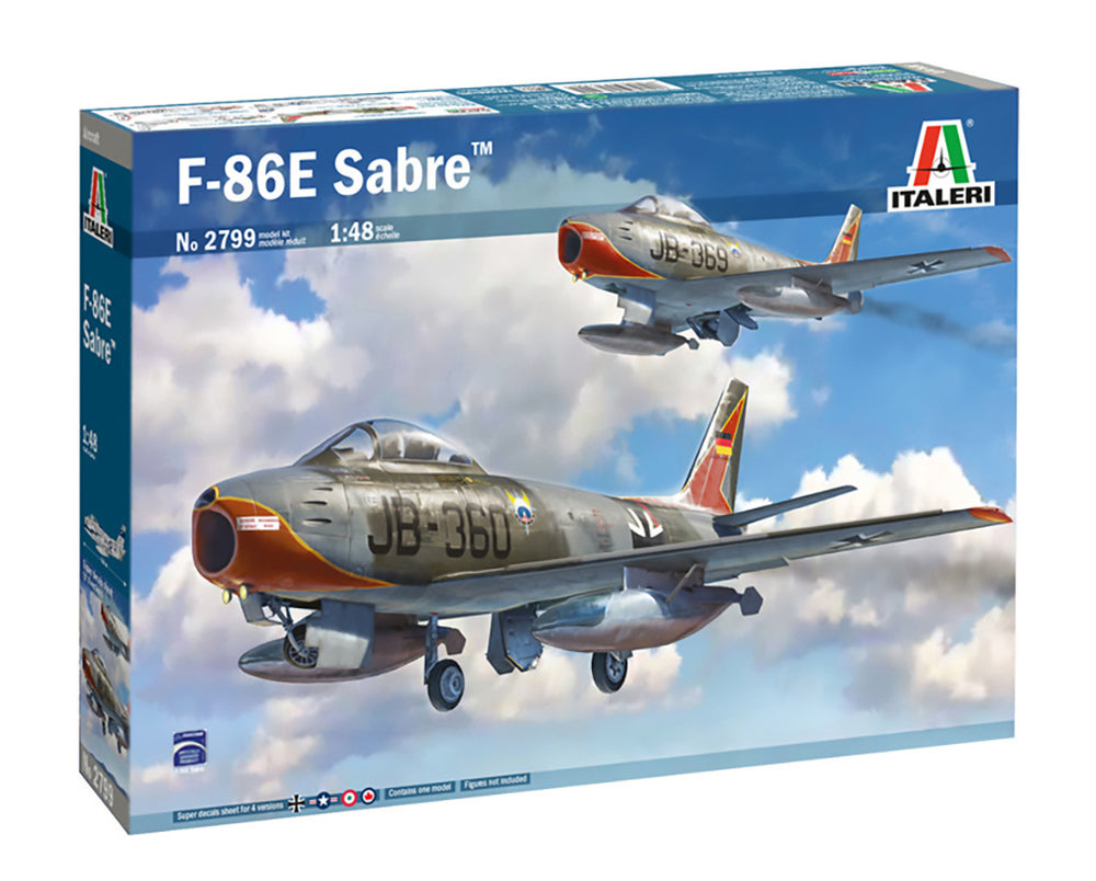 Italeri 1/48 scale F-86E Sabre plane aircraft model kit