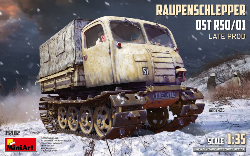 Miniart 1/35 scale WW2 German RAUPENSCHLEPPER OST RSO/01. LATE PROD