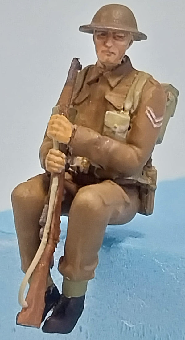 Homefront 1/35 scale WW2 British Infantry sitting #3