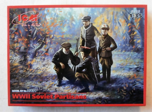 ICM 1/35 WW2 Soviet Partisans (4 figures) 1/35 scale