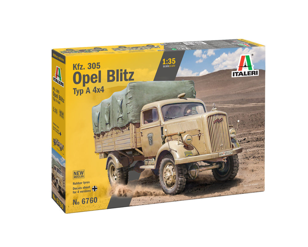 Italeri 1/35 Scale WW2 German Kfz. 305 Opel Blitz Typ A 4x4 truck model kit