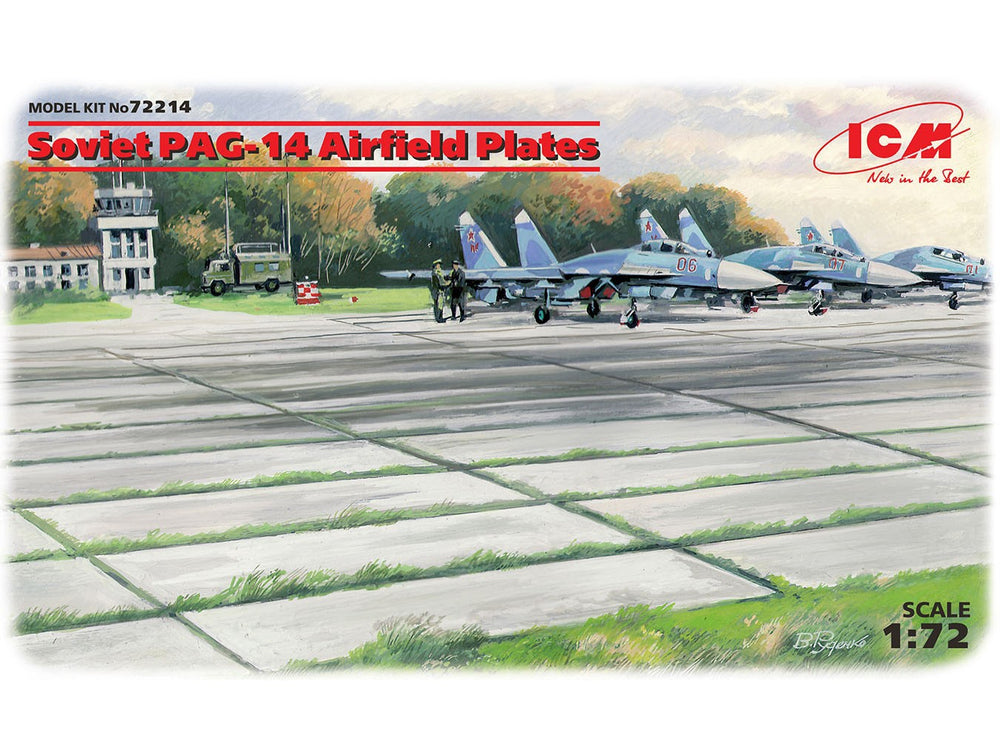 ICM 1/72 Soviet PAG-14 Airfield Plates (32 pieces) (362×216 mm)