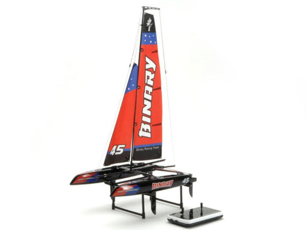 JOYSWAY BINARY V2 400MM MINI CATAMARAN SAILBOAT RTR RED