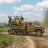ICM 1/35 scale WW2 German "Achtung! Sie fliegen!" Sd.Kfz.3b with 2 cm Flak 38 and 4 Crew Figures