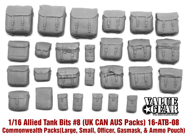 Valuegear 1/16 Scale resin model WW2 Commonwealth Back Packs