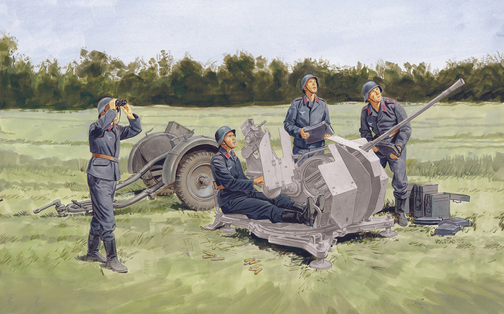 Dragon 1/35 scale WW2 German 2cm FlaK Crew with Sd.Ah.51 figure kit