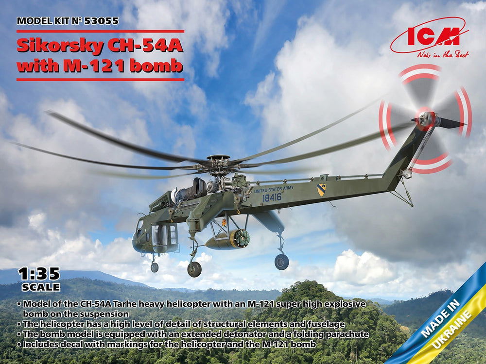 ICM 1/35 Sikorsky CH-54A Tarhe with M-121 bomb