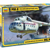 Zvezda 1/72 Scale Russian MIL MI-8 Rescue Helicopter model kit