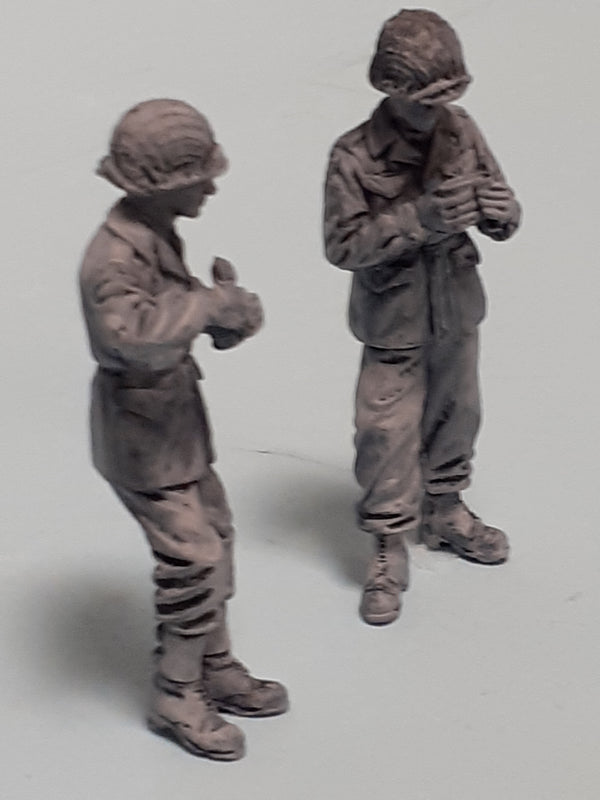 1/35 scale WW2 US GI's Chow time #1