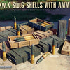 Miniart 1/35 WW2 German 7,5 cm Kw.K StuG Shells w/ Ammo Boxes