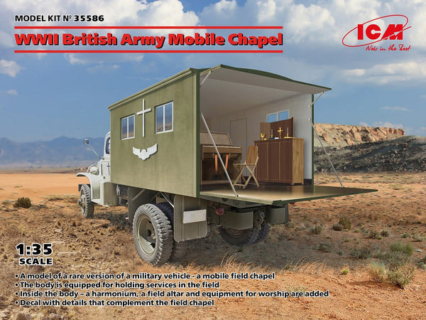 ICM 1/35 WW2 British Army Mobile Chapel "new parts new decal"