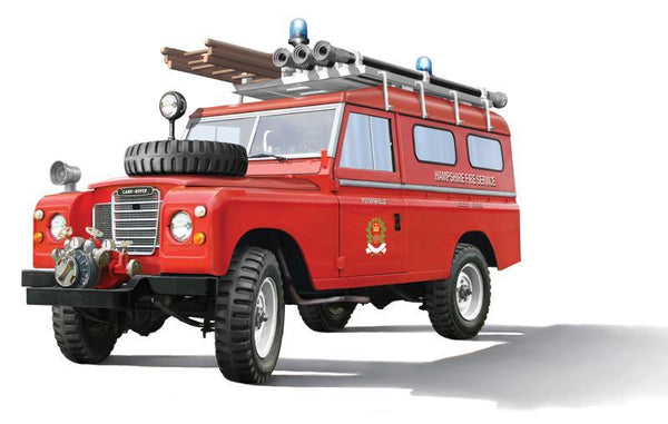 Italeri 1/24 scale Land Rover Fire Rescue truck model kit