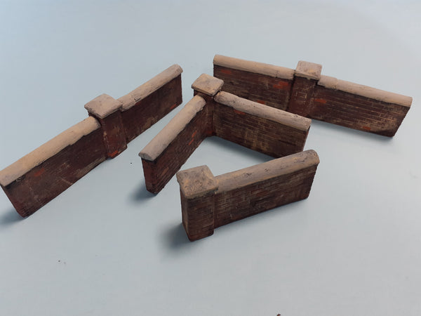 FoG models 1/35 scale Brick garden wall diorama Set #1