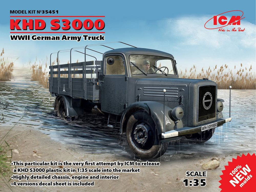 ICM 1/35 WW2 KHD S3000, WWII German Army Truck