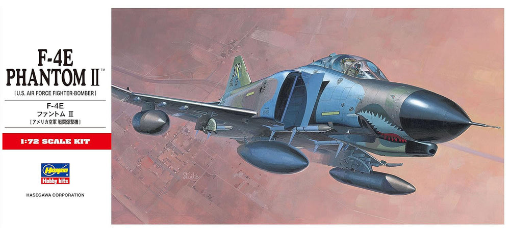 Hasegawa 1:72 scale F-4E Phantom II jet aircraft model kit