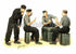 Masterbox 1:35 Scale WW2 German tank crew playing cards Skatspieler
