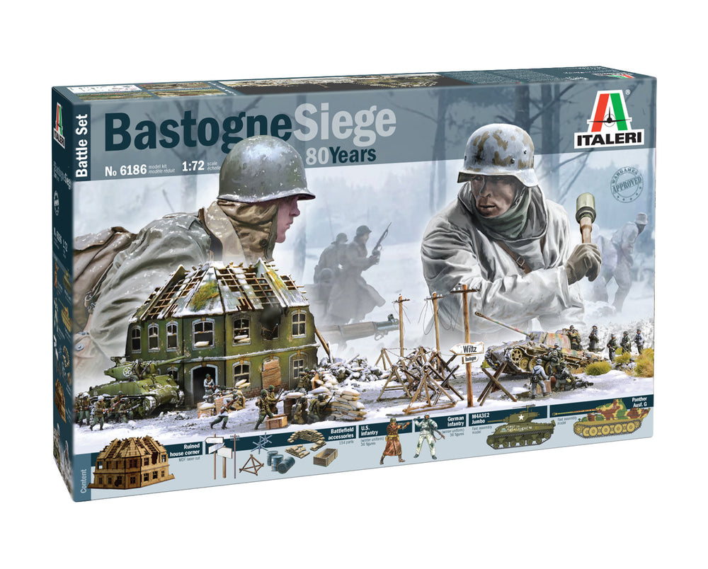 Italeri 1/72 scale WW2 Bastogne Siege MDF Version 80th Anniversary Battle set