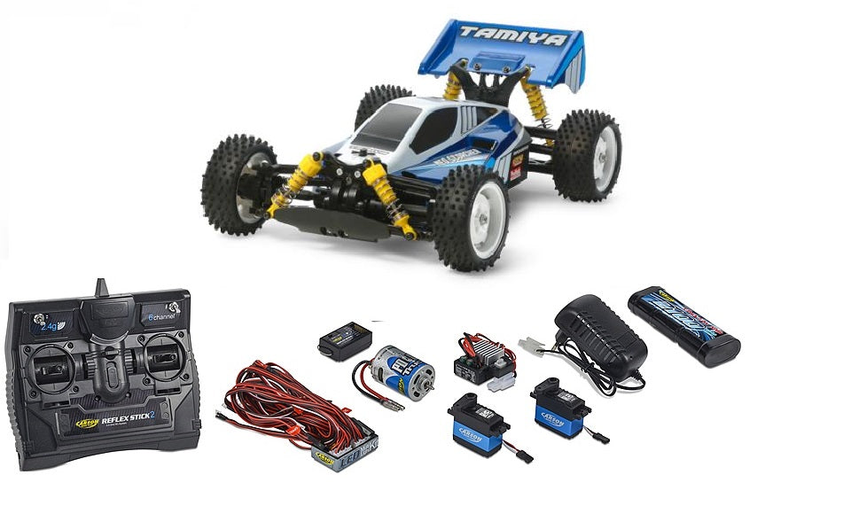 Scorcher Rc Car Tamiya RC Neo Scorcher Buggy (TT-02b) starter pack | Fields of Glory Models