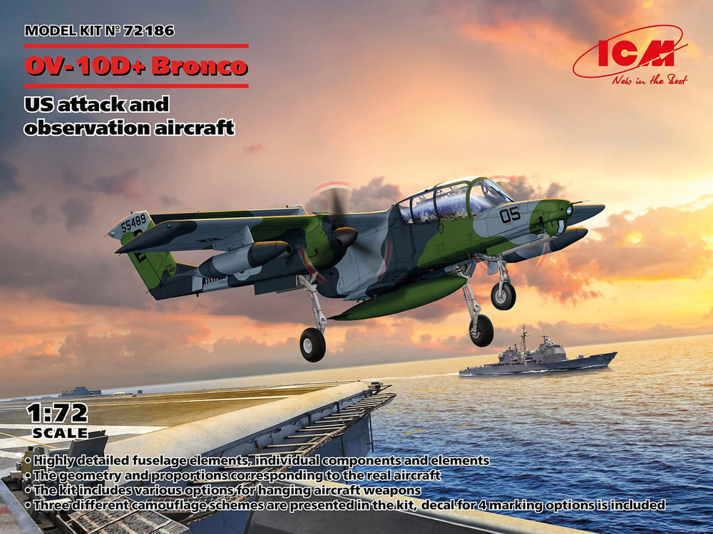 ICM 1/72 OV-10D+ Bronco, U.S. Attack & Observation Aircraft