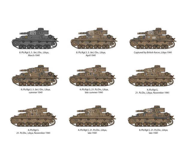 AK Interactive 1/35 scale WW2 German PZ.KPFW.IV AUSF.D DEUTSCHE A.K.+ DAK PANZERFAHRER