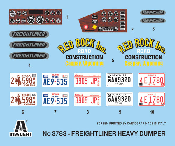 Italeri 1/24 Freightliner Heavy Dump Truck 1:24 lorry model kit