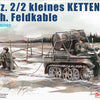 Dragon 1/35 WW2 German Sd.Kfz.2/2 kleines Kettenkrad w/sch.Feldkable (Driver and crew included)