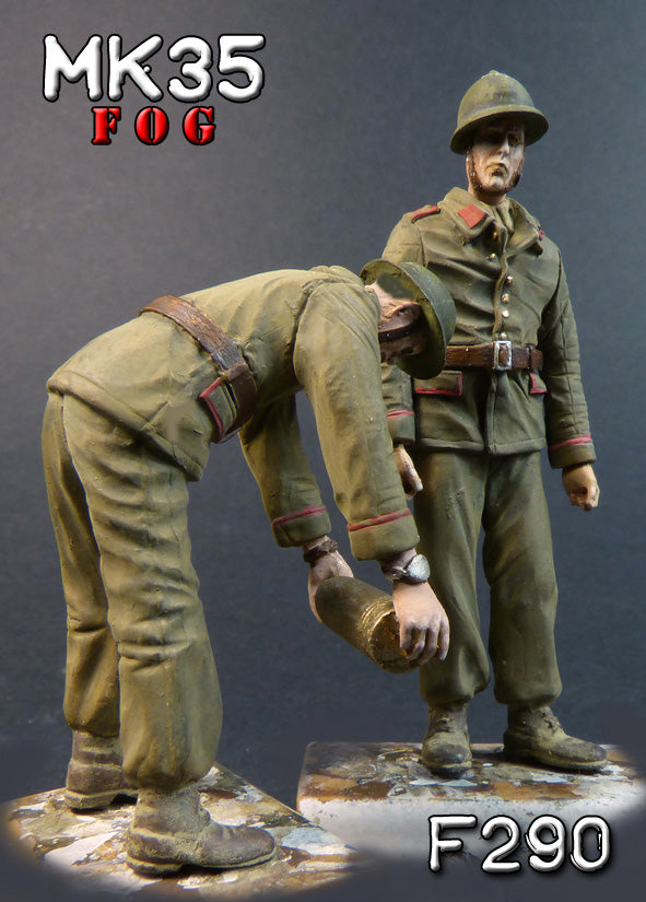 MK35 FoG models 1/35 scale WW2 French Artillery crew (2 Figures)