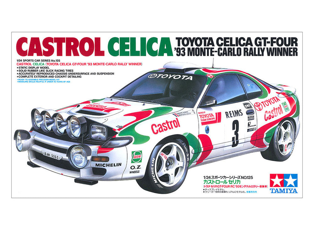 TAMIYA 1/24 Scale CARS CASTROL CELICA Rally car model kit