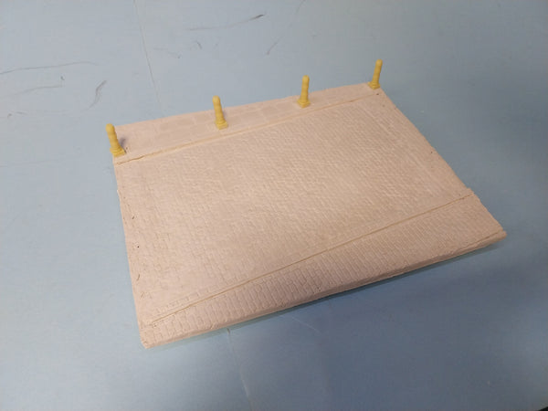 FoG models 1/35 scale Street diorama base 260mm x 205mm With Bollards (B)