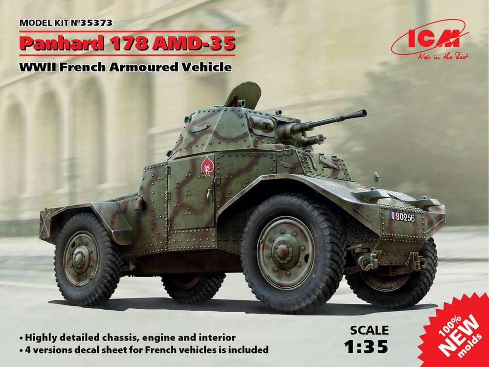ICM 1/35 WW2 Panhard 178 AMD-35, WWII French Armoured Vehicle