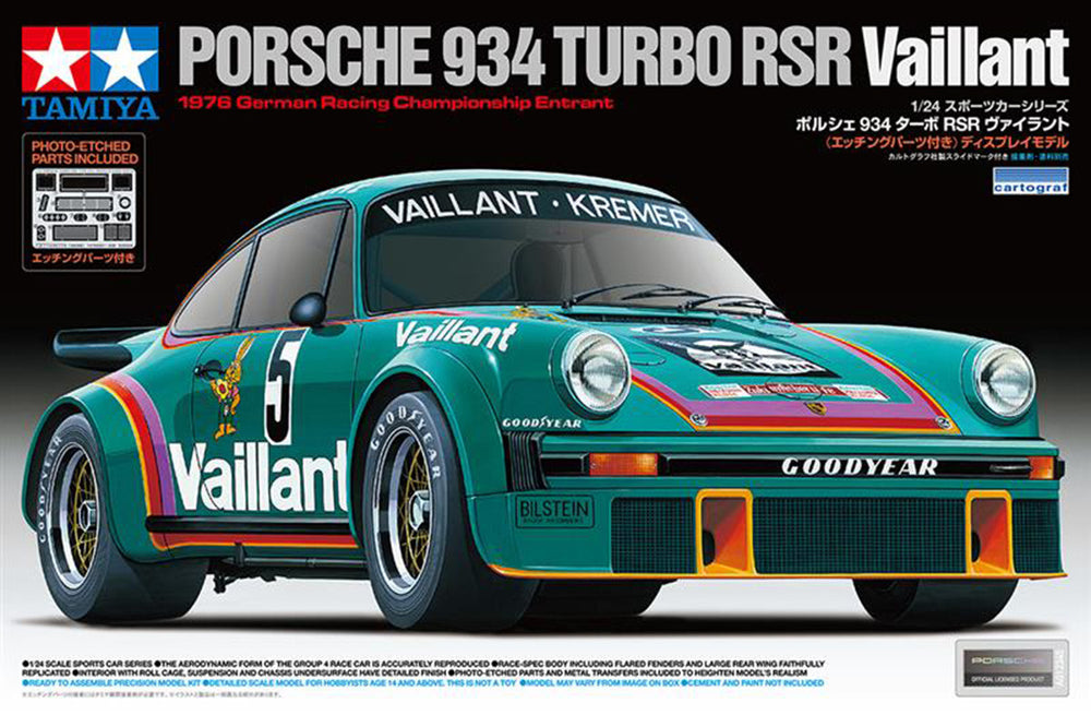 TAMIYA 1/24 CARS 1/24 scale Porsche 934 Vaillant race car model kit