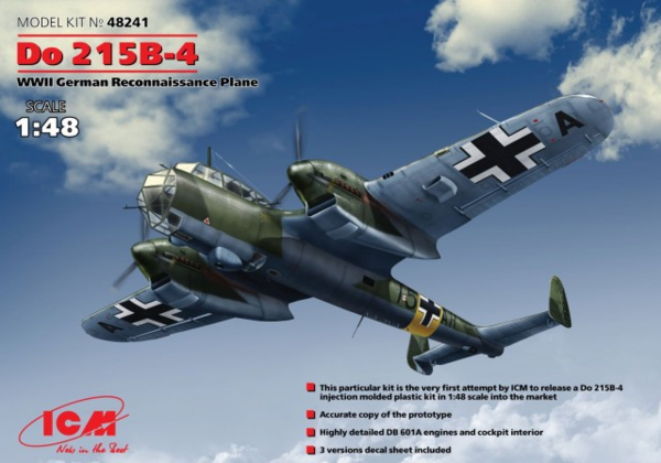 ICM 1/48 scale Do 215 B-4, WWII German Reconnaissance Plane