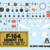 Italeri 1/12 scale F-104 G Cockpit interior model kit