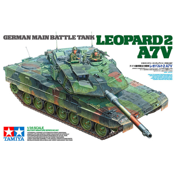 Tamiya 1/35 Leopard 2 A7V MBT tank model kit