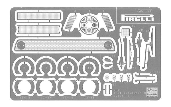 Hasegawa 1/24 1986 Lancia 037 Rally - Duriforte ERC Model Kit With Etched Metal Parts
