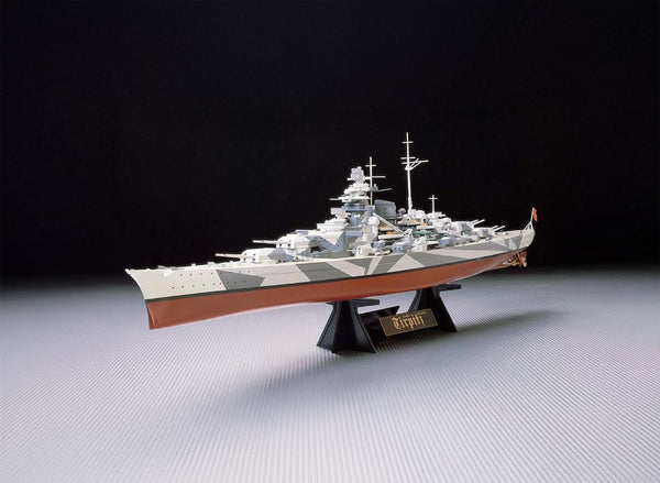 TAMIYA 1/350 SHIPS WW2 German Kriegsmarine TIRPITZ BATTLESHIP WITH STAND
