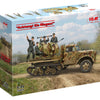 ICM 1/35 scale WW2 German "Achtung! Sie fliegen!" Sd.Kfz.3b with 2 cm Flak 38 and 4 Crew Figures