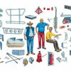ITALERI TRUCKS 1/24 scale TRUCK ACCESSORIES set A diorama model upgrade