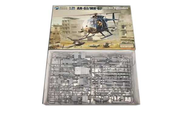 KITTY HAWK 1/35 Scale AH-6J Little Bird nightstalkers helicopter model kit
