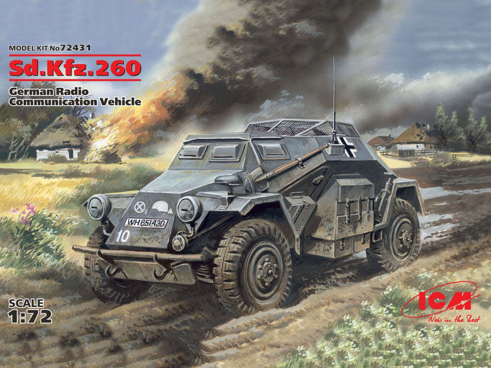 ICM 1/72 WW2 Sd.Kfz.223, German Radio Communication Vehicle