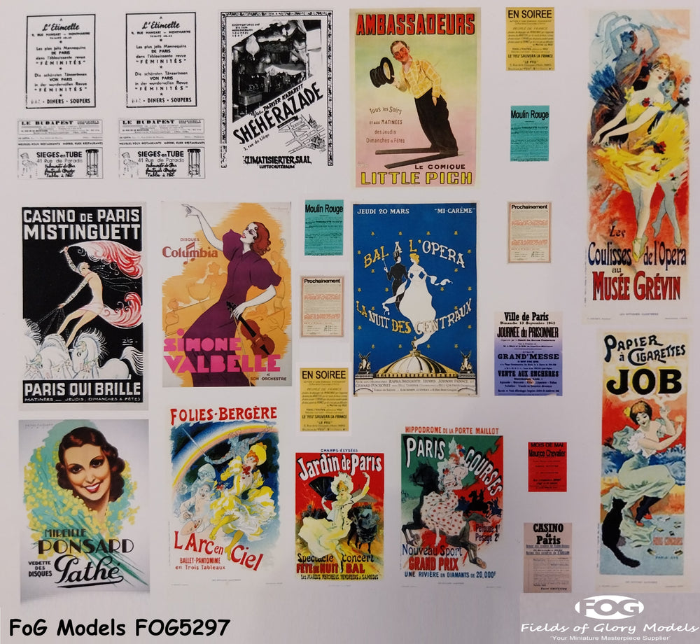 FoG Models 1/35 scale WW2 French posters