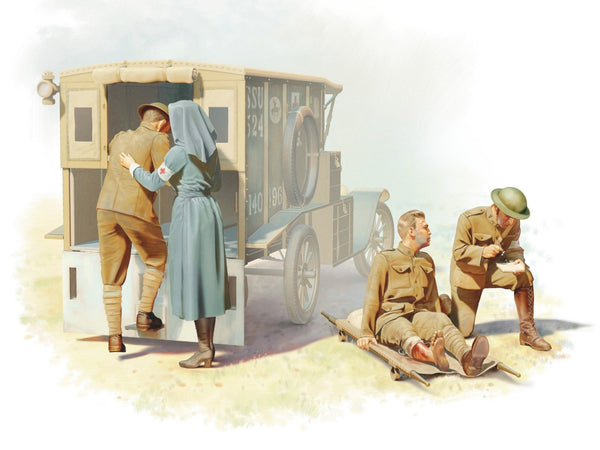 ICM 1/35 WW1 US Medical Personnel (4 figures)