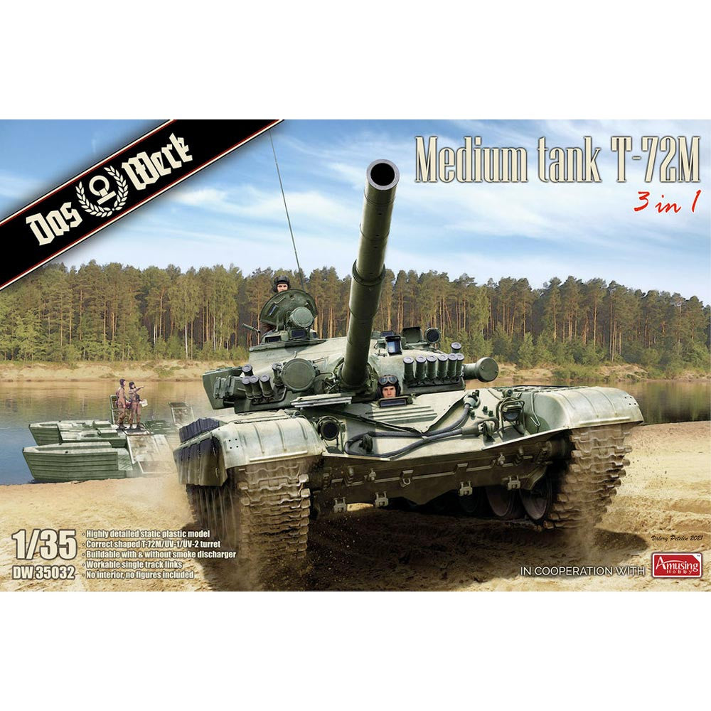 Das Werks 1/35 Scale Russian Medium Tank T-72M model kit