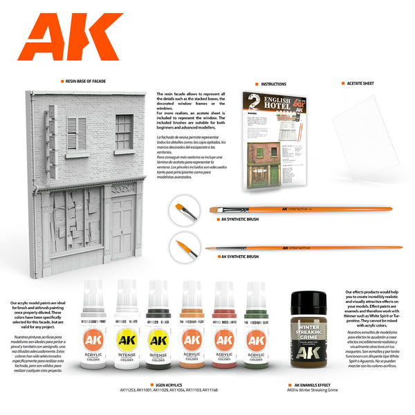 AK Interactive 1/35 scale ALL IN ONE SET -BOX 2 – ENGLISH HOTEL
